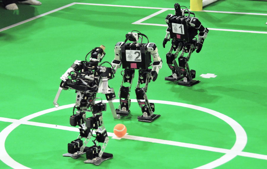Robocup 2013 in Eindhoven. Photo credit: Ralf Roletschek via Wikimedia Commons. 