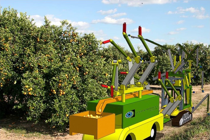 Vision Robotics Corporation Orange Harvester