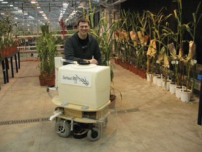 David Dorhout with Aquarius robot