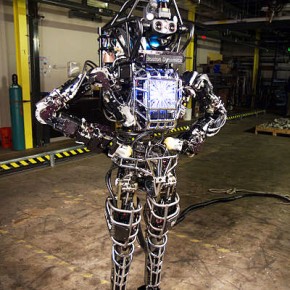 The Atlas robot, created by Bostron Dynamics and DARPA, was used by several teams in the DRC Trials. Source: DARPA