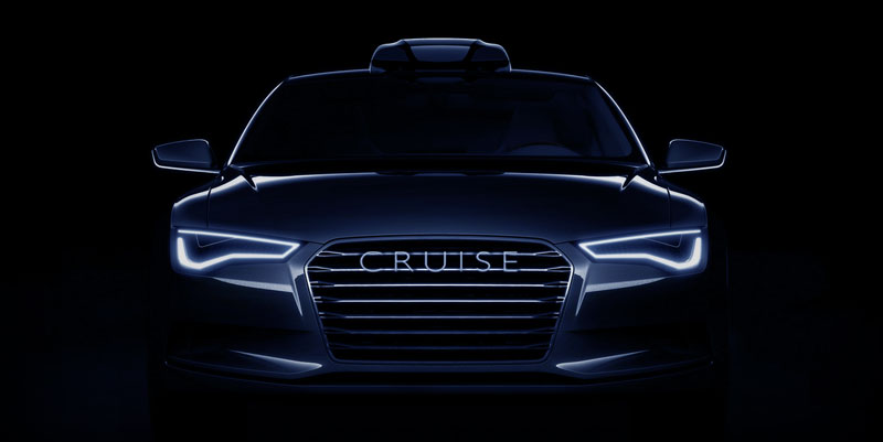 marketing image of car with Cruise unit mounted on top