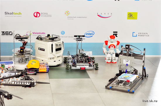 Some of the robots at last year's event. Credit: sk.ru
