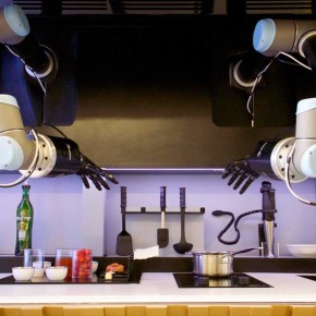 The robot chef in action. Source: Moley Robotics