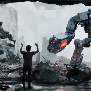 “Robot Overlords” concept art by Paul Catling.