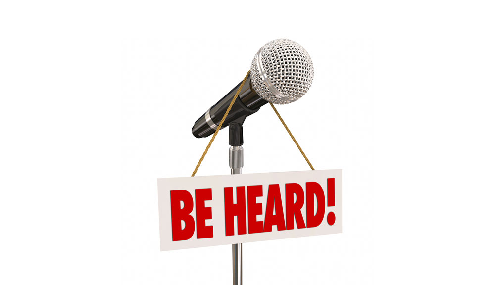 Be_Heard_Survey_opinion_microphone_feedback_voice_talk_speak