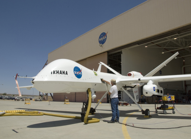 NASA’s Ikhana drone, a modified General Atomics Reaper. Credit: NASA