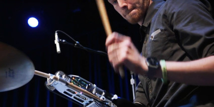  Jason Barnes, an amputee drummer who tours nationwide by playing with a robotic arm. 