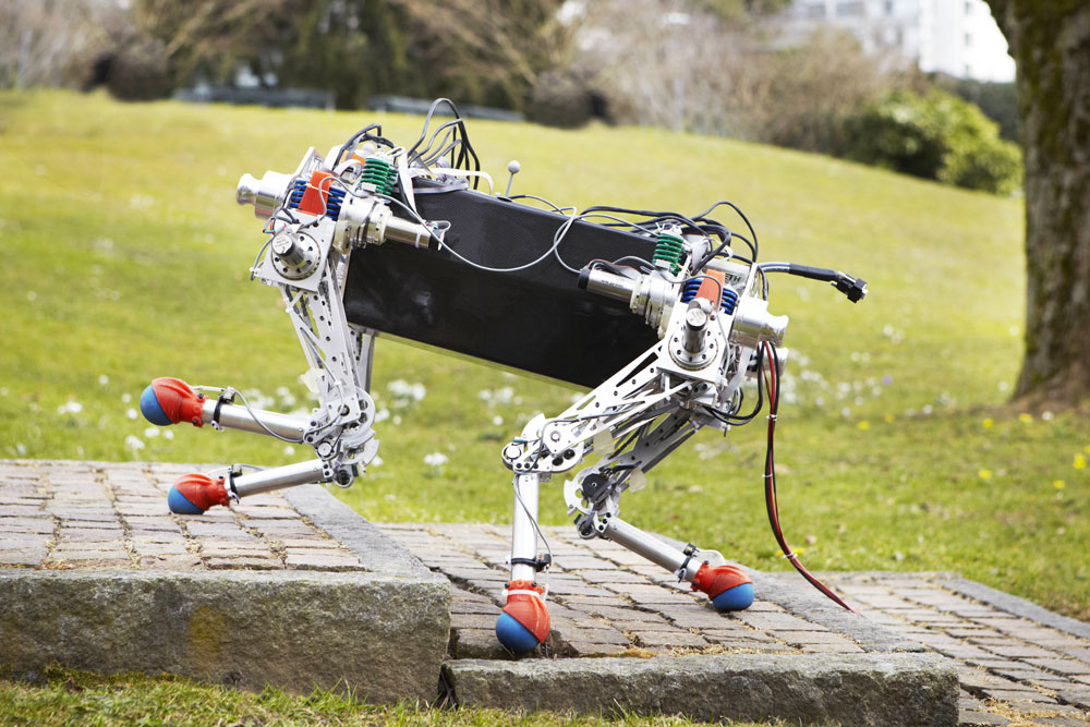 Four-legged robot that efficiently handles challenging terrain - Robohub