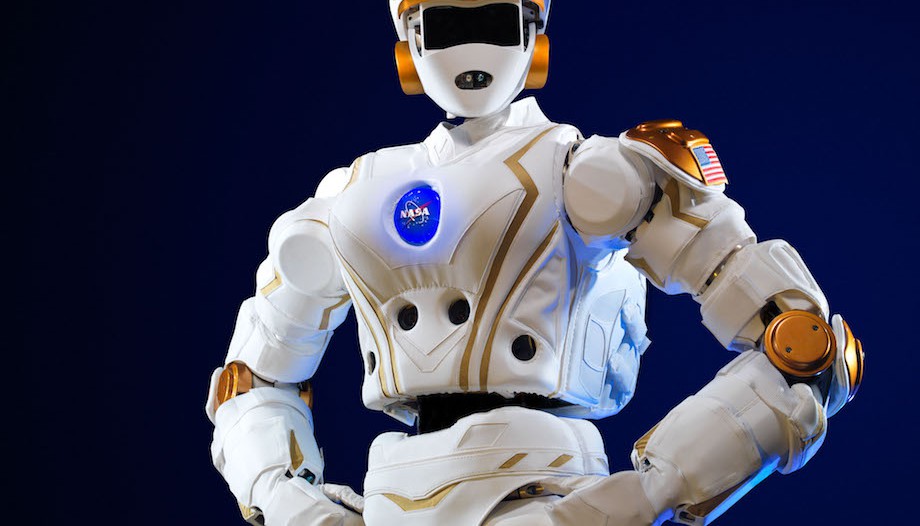 NASA's "Valkyrie" robot is 6 feet tall and weighs 290 pounds. Researchers at MIT's Computer Science and Artificial Intelligence Laboratory will test and develop the bot for future space missions. Photo: NASA