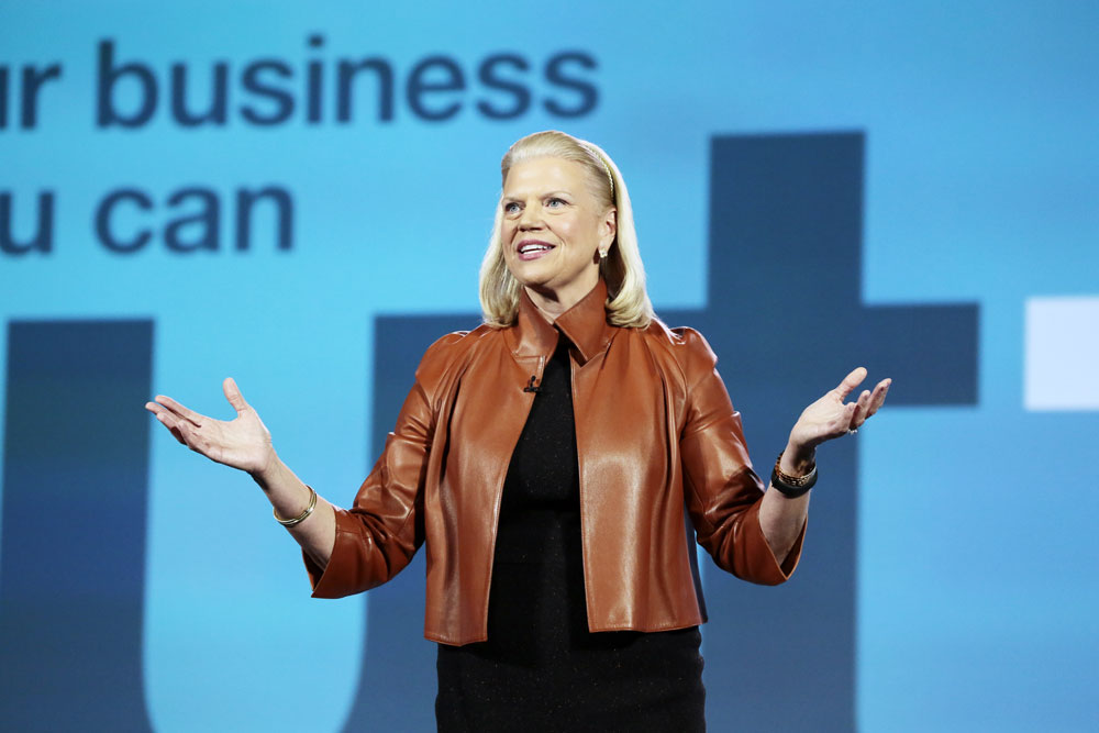 IBM CEO Ginny Rometty onstage at CES 2016. Source: Consumer Technology Association