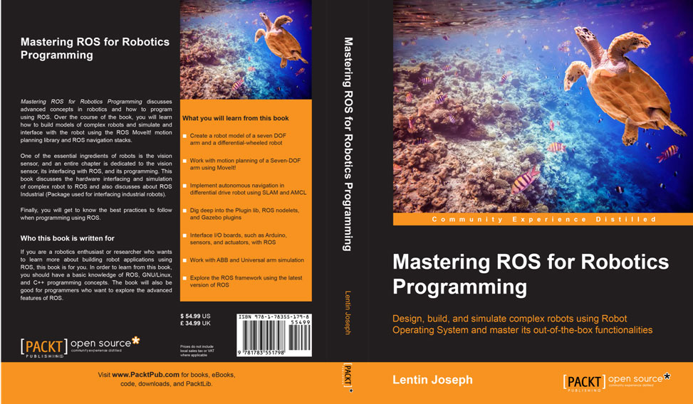 Udvikle Se tilbage Fremkald Book Review: Mastering ROS for Robotics Programming, by Lentin Joseph -  Robohub