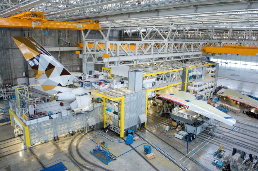 Airbus assembly floor. Source: Airbus Group