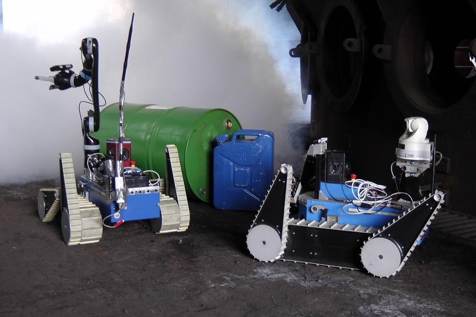 Ground robots used in survey and rescue missions by TRADR. Photo credit: TRADR.