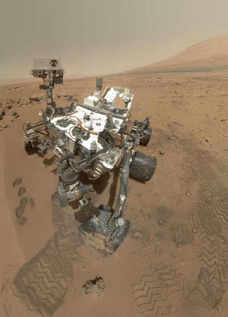 A self-portrait of the Mars rover Curiosity. NASA/JPL-Caltech/Malin Space Science Systems