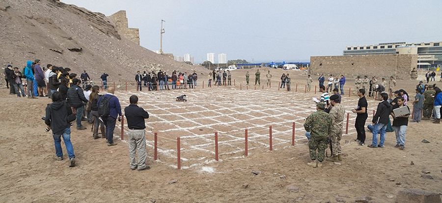 Arena of the final round of the 4th edition of Minesweepers in the historic Ruins of Huanchaca in Antofagasta, Chile