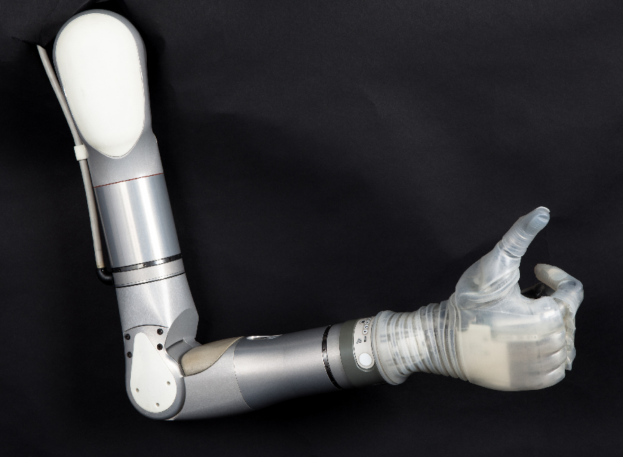 The LUKE Arm in the Shoulder Configuration. (Photo: Mobius Bionics/Business Wire)