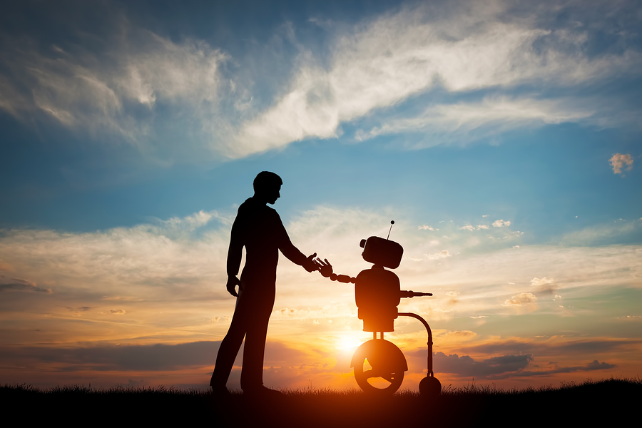 Man-robot-interaction-handshake-robotics