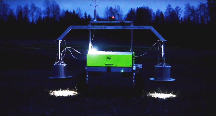 The Field Flux prototype can measure the amount of the greenhouse gas nitrous oxide in agricultural fields. Image: NORA