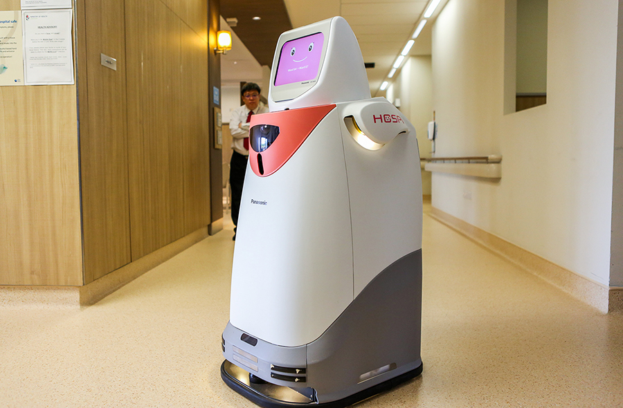 HOSPI, the pharmaceutical, drug delivery robot. Image: Panasonic 