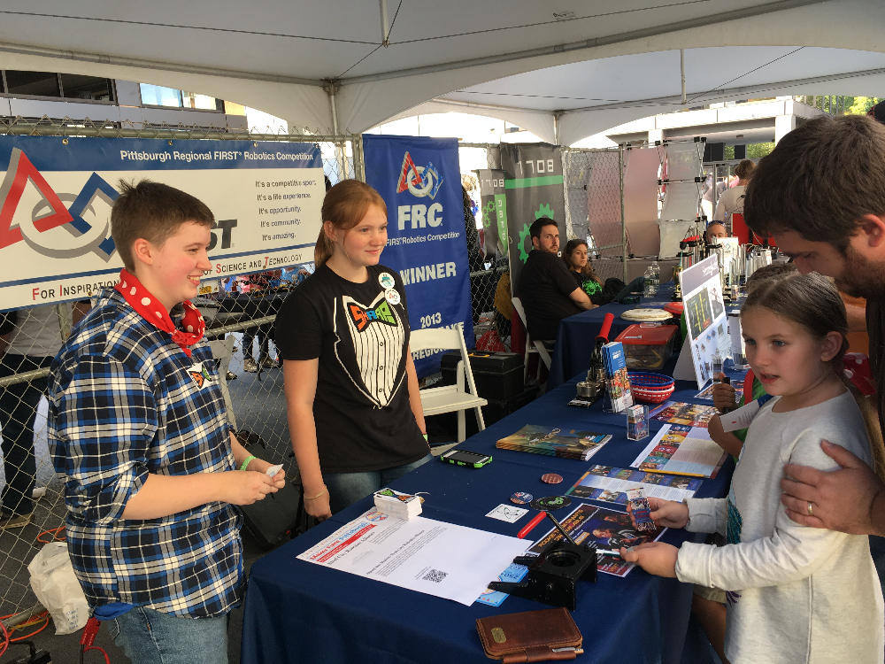 Photo: Outreach at the 2016 Pittsburgh Maker Faire.