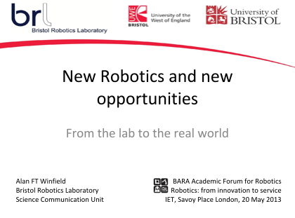 New Robotics and new opportunities - Robohub