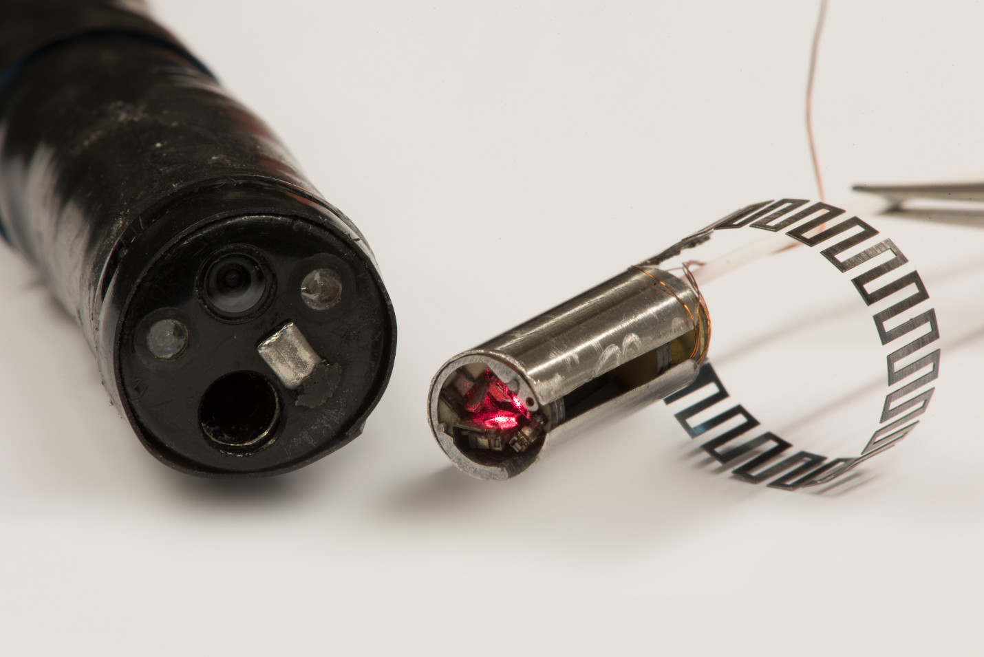 An endoscope with laser as end-effector