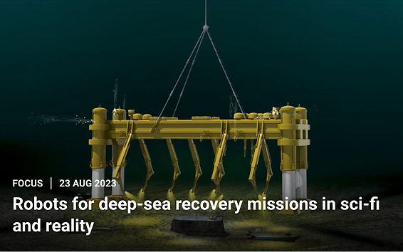 Robots for deep-sea recovery missions in sci-fi and reality